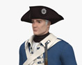Американский солдат XVIII века 3D модель