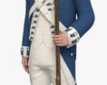 American Soldier 18th century 3d model