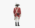 Soldato britannico del XVIII secolo Modello 3D