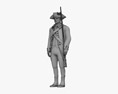 British Soldier 18th century 3D 모델 