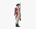 Soldat britannique 18e siècle Modèle 3d