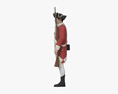 British Soldier 18th century 3d model
