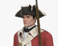 Британський солдат XVIII століття 3D модель