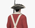Soldat britannique 18e siècle Modèle 3d