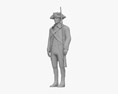 Soldato britannico del XVIII secolo Modello 3D