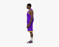 아프리카계 미국인 농구 선수 3D 모델 