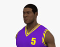 Jugador de baloncesto afroamericano Modelo 3D