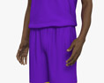 Jugador de baloncesto afroamericano Modelo 3D