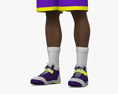 Giocatore di basket afroamericano Modello 3D