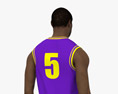 African-American Basketball Player 3d model