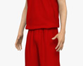 Jogador de basquetebol asiático Modelo 3d
