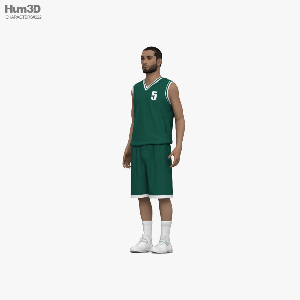 Middle Eastern Basketball Player 3D model