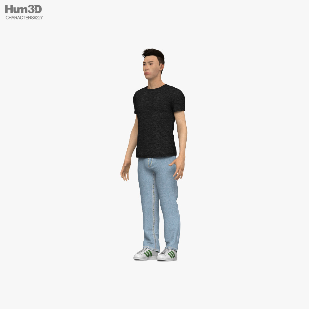 Asian Generic Man 3D-Modell