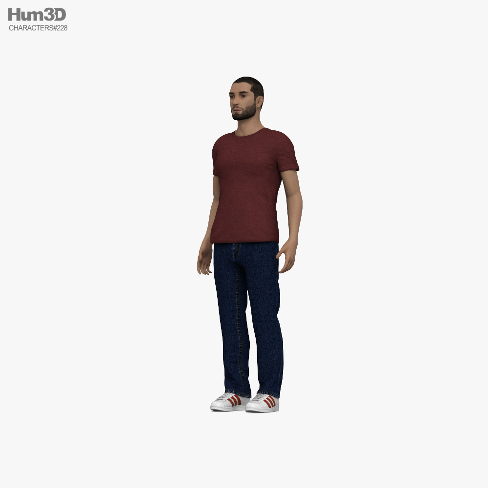 Middle Eastern Generic Man 3D модель