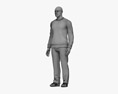 African-American Casual Man 3D модель
