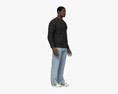 African-American Casual Man Modelo 3D