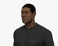 African-American Casual Man 3D-Modell
