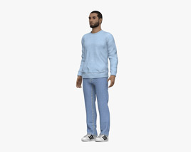 Middle Eastern Casual Man 3D model