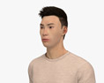 Asian Casual Man 3D модель