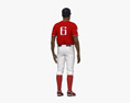 African-American Baseball Player Modello 3D