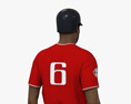 African-American Baseball Player 3d model