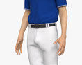 Asian Baseball Player Modelo 3D