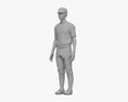 Asian Baseball Player Modello 3D