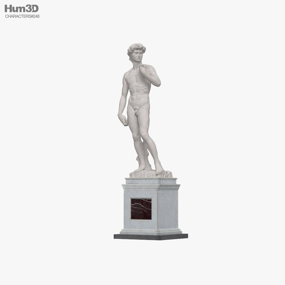 Statua del David Modello 3D