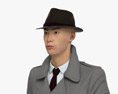 Asian Detective 3d model