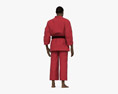 African-American Man in Kimono 3D-Modell