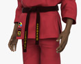 African-American Man in Kimono 3D модель