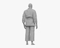 African-American Man in Kimono 3D-Modell