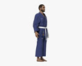 Middle Eastern Man in Kimono Modello 3D