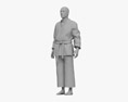 Middle Eastern Man in Kimono 3D模型