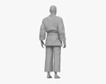 Middle Eastern Man in Kimono 3Dモデル