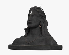 Adiyogi Shiva Bust 3D model