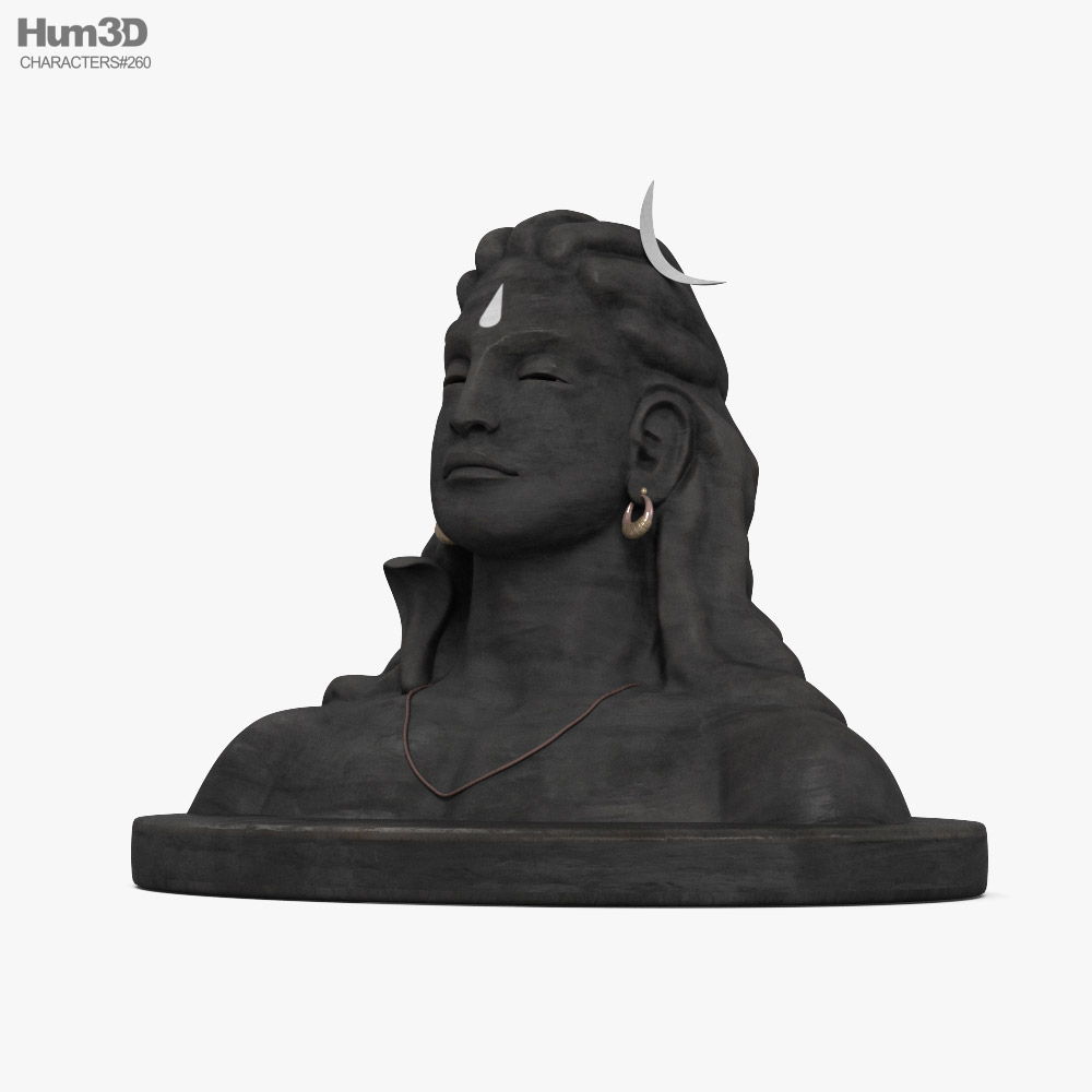 Adiyogi Shiva Bust 3D模型