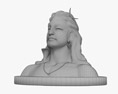 Adiyogi Shiva Bust Modello 3D