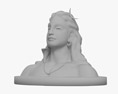 Adiyogi Shiva Bust 3D модель