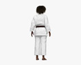 African-American Woman in Kimono 3D модель