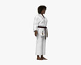 African-American Woman in Kimono Modelo 3D