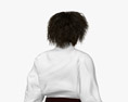 African-American Woman in Kimono Modèle 3d