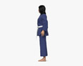 Asian Woman in Kimono 3d model