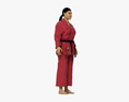 Middle Eastern Woman in Kimono Modèle 3d