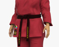 Middle Eastern Woman in Kimono 3d model