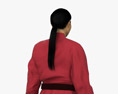 Middle Eastern Woman in Kimono 3D модель