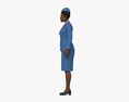 African-American Stewardess 3Dモデル