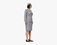 Asian Stewardess 3D模型