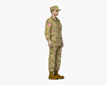 Female Soldier Modello 3D