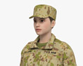 Female Soldier Modèle 3d